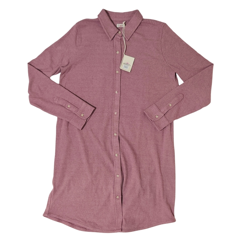 Faherty Legend Sweater Dress Long Sleeve Large Rose Twill NWT 💕